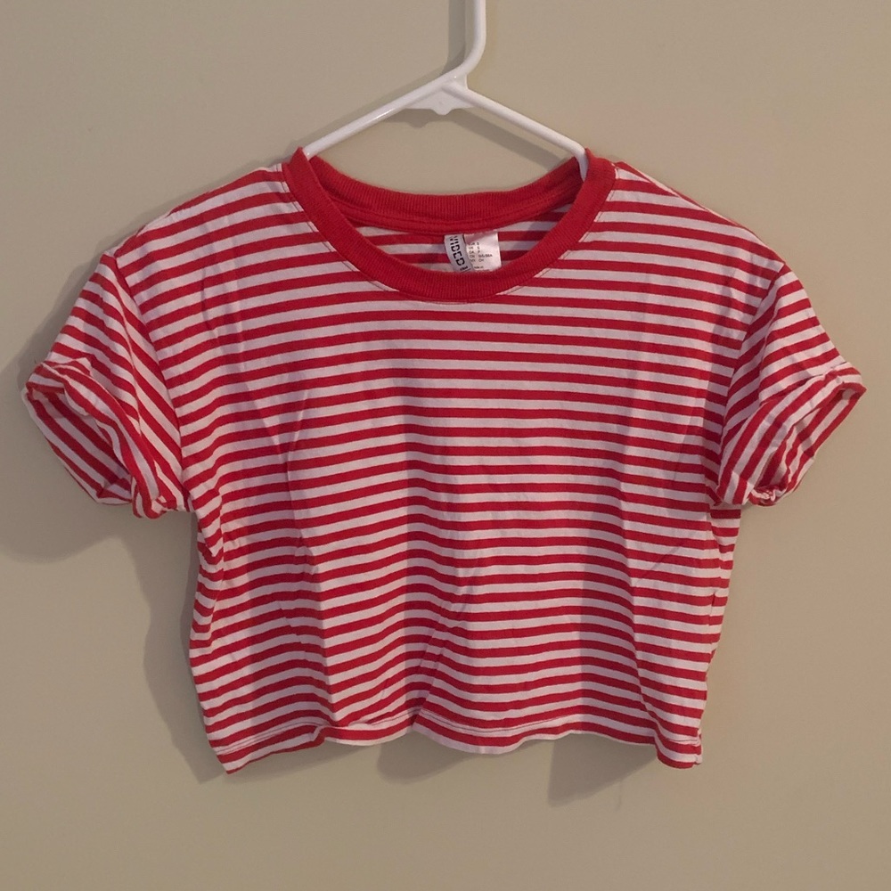 Stripped Cropped Tee